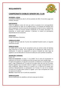 reglamento del campeonato doble del club clasificatorio