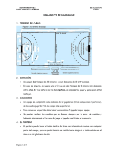 Deportes colectivos: Balonmano y F&uacute;tbol sala.