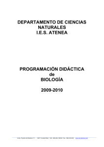 Programación BIOLOGÍA 09-10