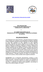 Declaración de COPAN-San Salvador