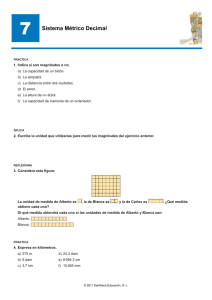 Tema 7. Sistema Métrico Decimal.