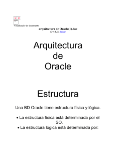 arquitectura de Oracle(1) - Documentação