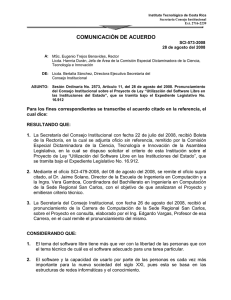 COMUNICACIÓN DE ACUERDO SCI-573-2008 28 de agosto del 2008