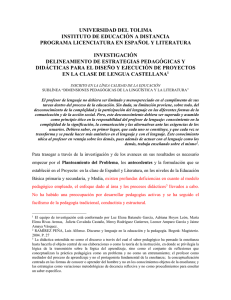 UNIVERSIDAD DEL TOLIMA INSTITUTO DE EDUCACI&Oacute;N A DISTANCIA
