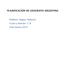planificacion geografia argentina
