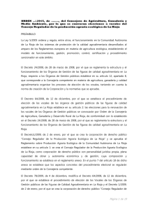 Artículo 6.- Funciones. - Consejo Regulador de la Producción