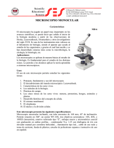 MICROSCOPIO MONOCULAR