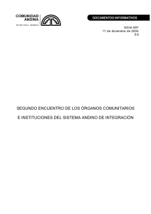 segundo encuentro de los órganos comunitarios e instituciones del