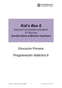 Kid`s Box 6 english for spanish speakers 2nd Edition Caroline Nixon