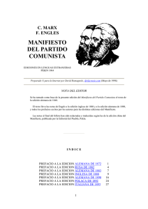 L6. Marx y Engels, Manifiesto del Partido de los Comunistas