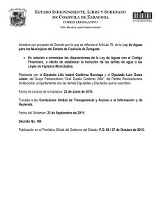 Convocatoria automatizada - Congreso del Estado de Coahuila