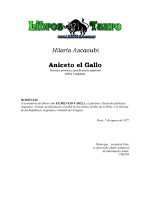 Boletín extraordinario de Aniceto el Gallo