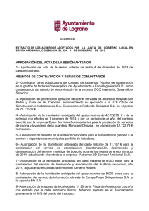 Acuerdos - Ayuntamiento de Logroño