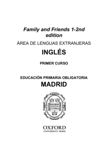 Family and Friends 1 2nd edition Programación LOMCE castellano