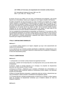 LEY 3/1985, de 15 de marzo, de reorganización de la Comisión