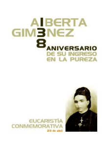 ALBERTA GIMÉNEZ, una mujer a la escucha de LA PALABRA