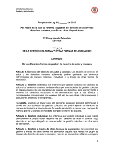 PL-2012-N202C Comisión Primera (DERECHOS DE AUTOR)