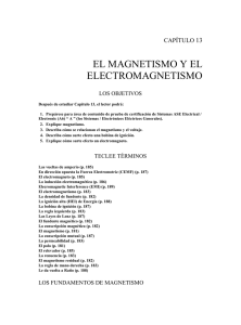 EL MAGNETISMO Y EL ELECTROMAGNETISMO 13 CAPÍTULO