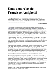 Unas acuarelas de Francisco Amighetti