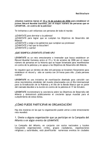 Unamos nuestras manos el 15 y 16 de Octubre del 2006