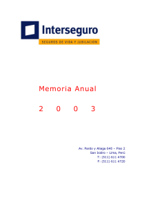 Memoria Anual  2 0