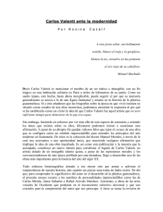 Cazali, Rosina. Carlos Valenti ante la modernidad, 2000