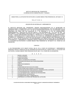 No. IMT-QB-01-10 Relativa a - Instituto Mexicano del Transporte
