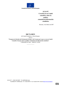 Creación de un Comité consultivo sobre la política comunitaria