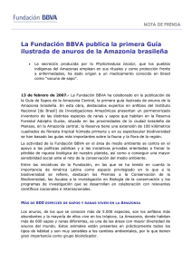 La Fundación BBVA publica la primera Guía NOTA DE PRENSA
