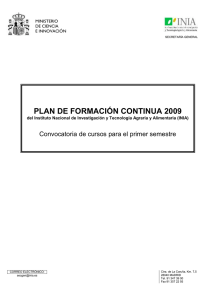 ______ ANEXO II: RELACIÓN DE CURSOS PARA EL PRIMER