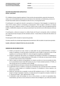 ImpuestosII2doRecuperatorio - Bienvenidos a la Facultad de