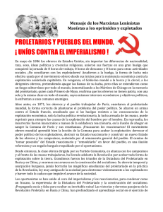 Mensaje de los Marxistas Leninistas Maoístas a los oprimidos y