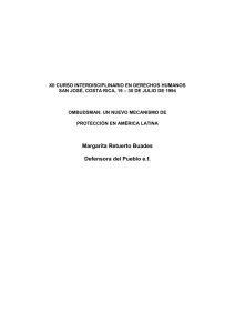 XII CURSO INTERDISCIPLINARIO EN DERECHOS HUMANOS SAN JOSÉ, COSTA RICA, 19