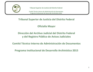 Programa Institucional de Desarrollo Archivístico 2015