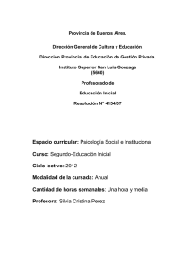 Psicología Social e.. - Instituto San Luis Gonzaga