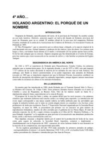 HOLANDO ARGENTINO: EL PORQUÉ DE UN NOMBRE