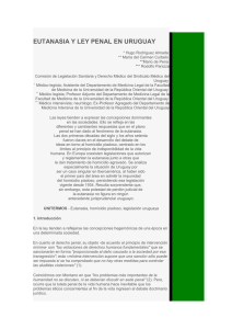 EUTANASIA Y LEY PENAL EN URUGUAY varios