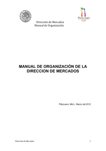 manual de organización de la direccion de mercados
