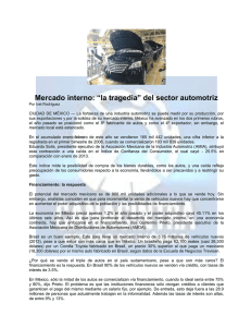 Mercado interno: “la tragedia” del sector automotriz