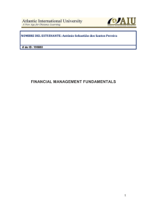 3. 2 - Objetivos de Análisis Financiero