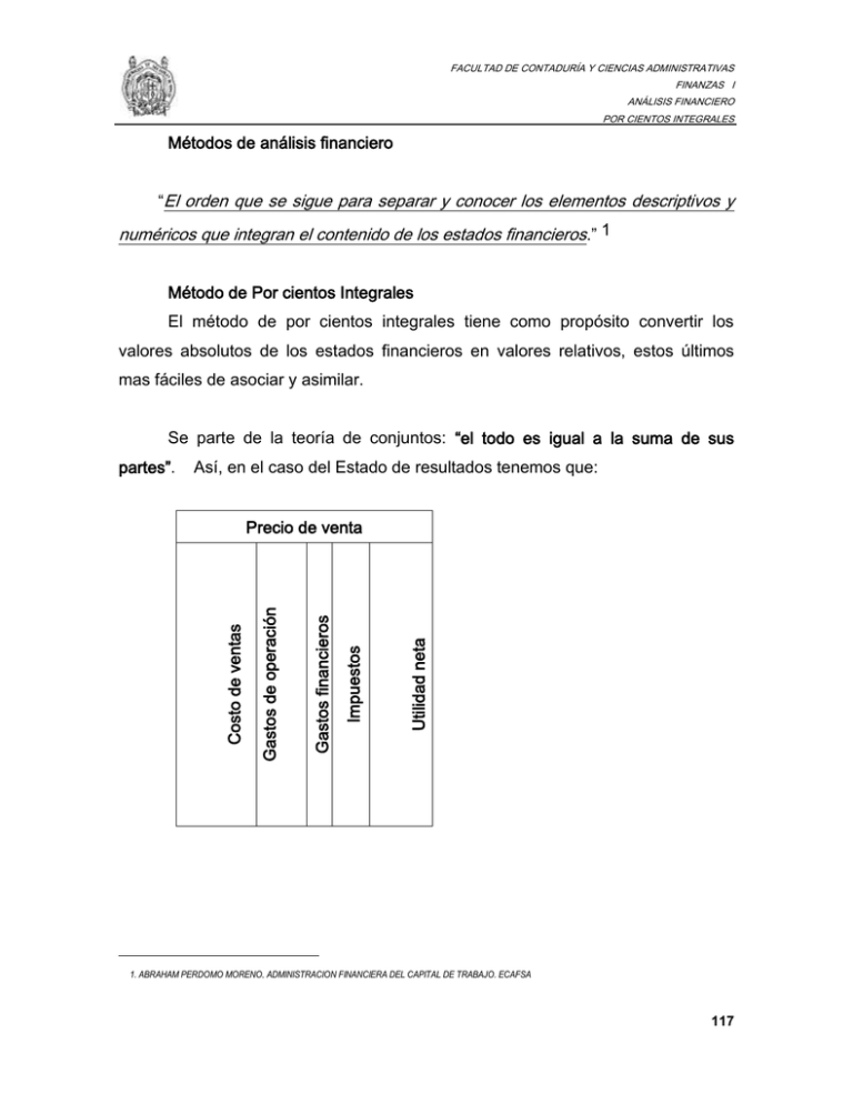 Porcientos Integrales Facultad De Contadur a Y Ciencias