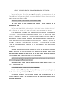 ACTA 8ª ASAMBLEA GENERAL DE LA AGENDA 21 LOCAL DE... La  octava  Asamblea  General  de ...