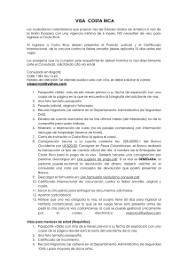VISA COSTA RICA Los ciudadanos colombianos que posean visa
