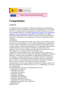 Comprimidos RFE