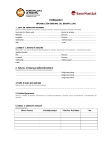 formulario de Inscripción - Municipalidad de Rosario