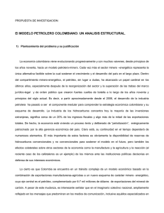 El MODELO PETROLERO COLOMBIANO: UN ANALISIS ESTRUCTURAL