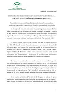 Nota Informativa de Junta de Andalucía