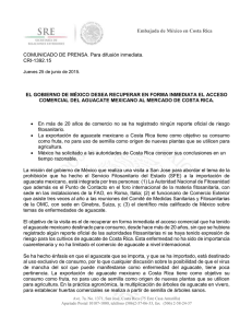 Comunicado de Prensa de la Embajada de México sobre el cierre