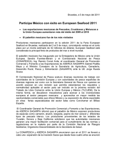 Participa México con éxito en European Seafood 2011