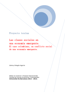 Proyecto Tesina - Las clases sociales en una economía emergente.